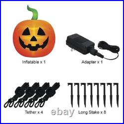 15' LED Colossal Pumpkin Halloween Inflatable Prelit Outdoor Yard Holiday Decor