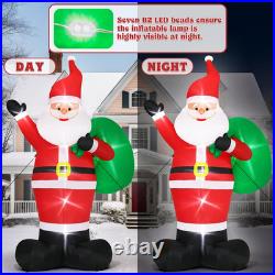 16FT Christmas Inflatables Giant Santa Claus 2025 NEW LED Outdoor Decoration