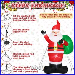 16FT Christmas Inflatables Giant Santa Claus 2025 NEW LED Outdoor Decoration
