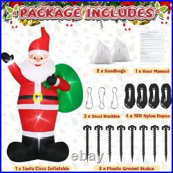 16FT Christmas Inflatables Giant Santa Claus 2025 NEW LED Outdoor Decoration
