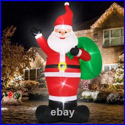 16FT Christmas Inflatables Giant Santa Claus 2025 NEW LED Outdoor Decoration