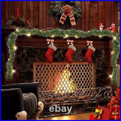 16.4Ft PreLit Christmas Garland With LED Lights Pine Needle Christmas Garland