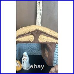 16 Vintage Nativity Scene Ceramic