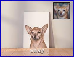 16x20 Pet Portrait Personalized From Photo Hand-Painted Acrylic Canvas Dog Cat 16x20 Pet Portrait Personalized From Photo Hand-Painted Acrylic Canvas Dog Cat