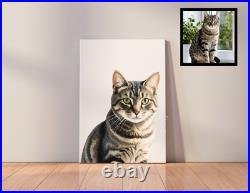 16x20 Pet Portrait Personalized From Photo Hand-Painted Acrylic Canvas Dog Cat 16x20 Pet Portrait Personalized From Photo Hand-Painted Acrylic Canvas Dog Cat