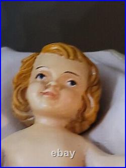 17 HOLY FAMILY Hand Painted ITALY SET of 3 Mache Plaster NWOB Mint Retail $750