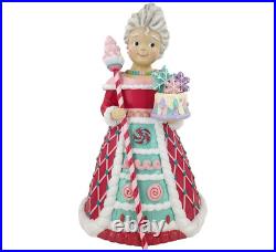 18 December Diamonds Frosted Candy Mrs Claus Figure Sweets Christmas Decor