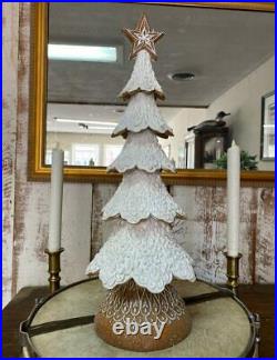 18 Snowy Gingerbread Lace Tree by Valerie Parr Hill New Christmas White Winter