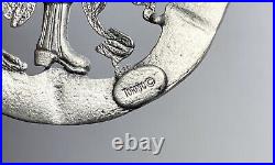 1980s Torino Pewter 12 Days of Christmas Complete 12 Christmas Ornaments 2.75