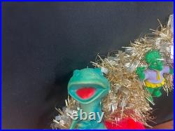 1980s Toys Christmas Wreath Handmade MLP Troll Strawberry Shortcake Care Bears