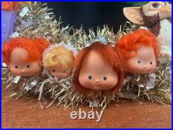 1980s Toys Christmas Wreath Handmade MLP Troll Strawberry Shortcake Care Bears