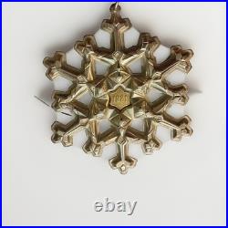 1981 Gorham Sterling Silver Christmas Snowflake Ornament & Box FREE SHIPPING