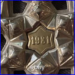 1981 Gorham Sterling Silver Christmas Snowflake Ornament & Box FREE SHIPPING