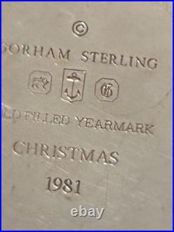 1981 Gorham Sterling Silver Christmas Snowflake Ornament & Box FREE SHIPPING