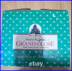 1992 Holiday Classics GrandGlobe 9Musical & Lighted 160MM SnowGlobe TOY SHOPPE