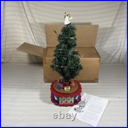 1996 Avon Christmas Is Coming Musical Revolving Advent Tree Countdown Complete