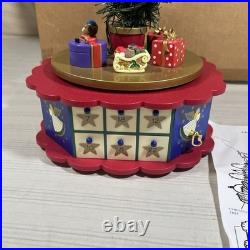 1996 Avon Christmas Is Coming Musical Revolving Advent Tree Countdown Complete