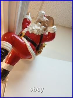 1997 Barthelmess Inc Climbing Santa Claus Resin Indoor Outdoor