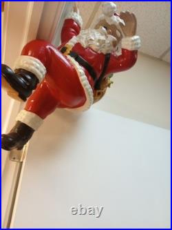 1997 Barthelmess Inc Climbing Santa Claus Resin Indoor Outdoor