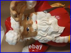 1997 Barthelmess Inc Climbing Santa Claus Resin Indoor Outdoor