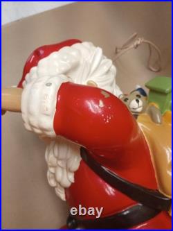 1997 Barthelmess Inc Climbing Santa Claus Resin Indoor Outdoor