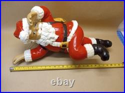 1997 Barthelmess Inc Climbing Santa Claus Resin Indoor Outdoor