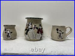 1999 Home & Garden Party Ltd Snowman Stoneware Set