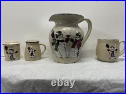1999 Home & Garden Party Ltd Snowman Stoneware Set