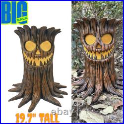 19.7 LED Haunted Stump Halloween Blow Mold Lighted Haunted Tall Outdoor Decor