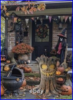 19.7 LED Haunted Stump Halloween Blow Mold Lighted Haunted Tall Outdoor Decor