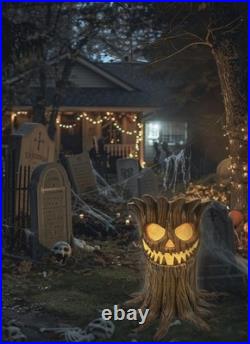 19.7 LED Haunted Stump Halloween Blow Mold Lighted Haunted Tall Outdoor Decor