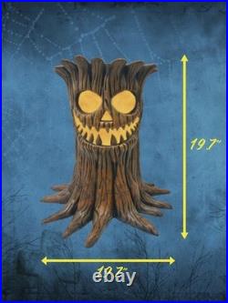 19.7 LED Haunted Stump Halloween Blow Mold Lighted Haunted Tall Outdoor Decor