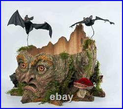19 TREE STUMP CANDY CONTAINER Katherine's Collection HALLOWEEN 28-128209 NEW