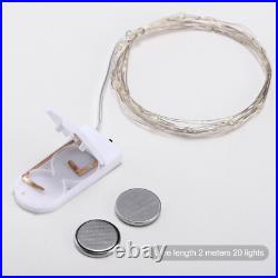 1-500X Waterproof Fairy String Lights Battery Operated 20 LED Mini Starry Lights