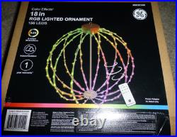 1.5ft GE Color Effects 18 RGB Christmas Ornament 156 Color Changing LED Lights