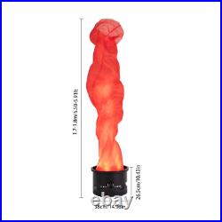 1.8M LED Fake Flame Effect Lamp Simulated Campfire Light Red Flame Torch Light