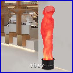 1.8M LED Fake Flame Effect Lamp Simulated Campfire Light Red Flame Torch Light