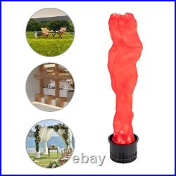 1.8M LED Fake Flame Effect Lamp Simulated Campfire Light Red Flame Torch Light