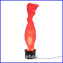 1.8M LED Fake Flame Effect Lamp Simulated Campfire Light Red Flame Torch Light