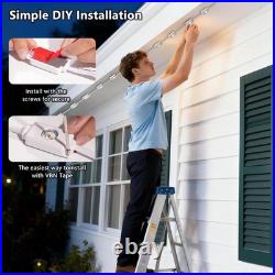 200FT Permanent Outdoor Lights Pro Smart AI RGBTW Light, Cool/Warm Eaves Ligh