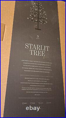 2011 Restoration Hardware 9 Foot Gold Starlit Led Xmas Tree