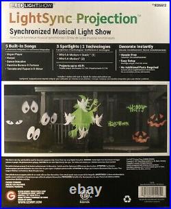 2018 Gemmy Multi-Function Halloween Lightsync Show Projector & Spooky Music