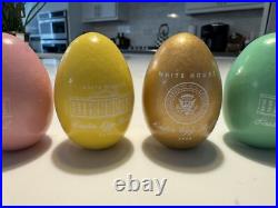 2020 Official Donald J. Trump The White House Easter Egg Roll Wooden 5 Egg Set
