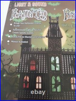 2023 Cracker Barrel Animated Light up Haunted House Mansion Projection Sound NEW