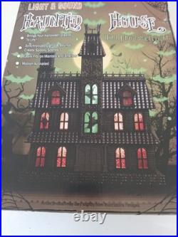 2023 Cracker Barrel Animated Light up Haunted House Mansion Projection Sound NEW