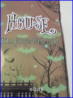 2023 Cracker Barrel Animated Light up Haunted House Mansion Projection Sound NEW