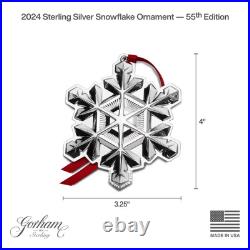 2024 Sterling Silver Snowflake Ornament 55th Edition 2024 Sterling Silver Snowflake Ornament 55th Edition