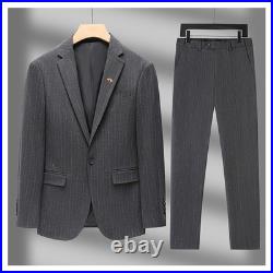 2026Men's New blazer+pants set suit business set coat jacket HIGHT QUALITY