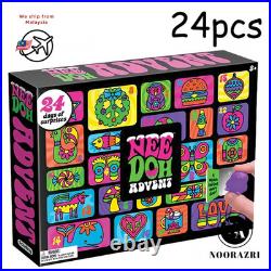 2026 NeeDoh Advent Calendar, 24 Days Countdown Surprise Blind Box Holiday Gift