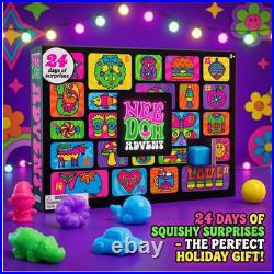 2026 NeeDoh Advent Calendar, 24 Days Countdown Surprise Blind Box Holiday Gift